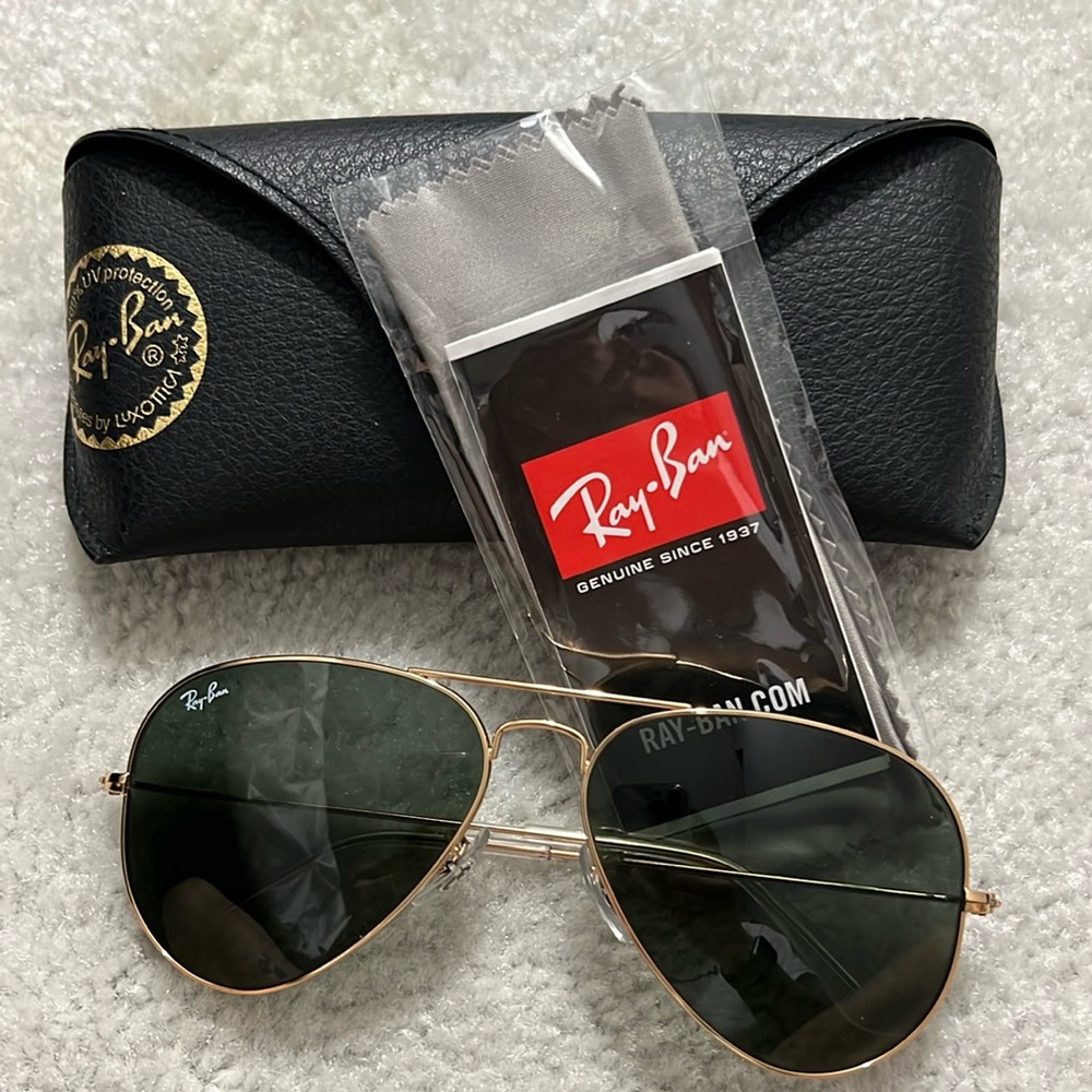 Authentic Ray Ban Aviator Sunglasses
